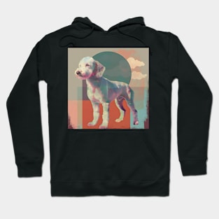 Bedlington Terrier in 70's Hoodie